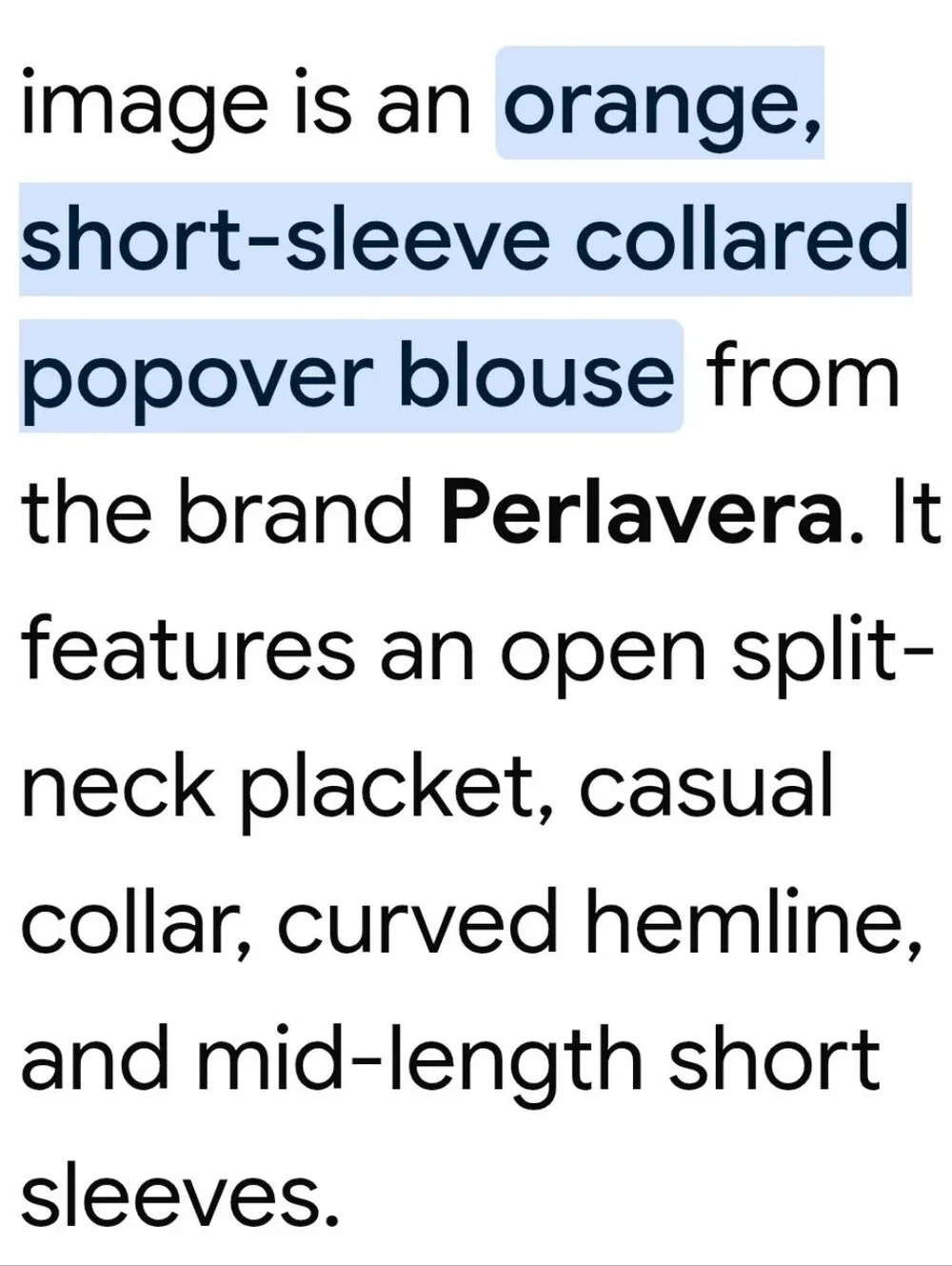 Perlavera- Blouse. Sz.10.